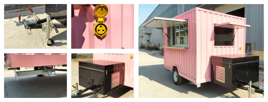 small shipping container food trailer for sale